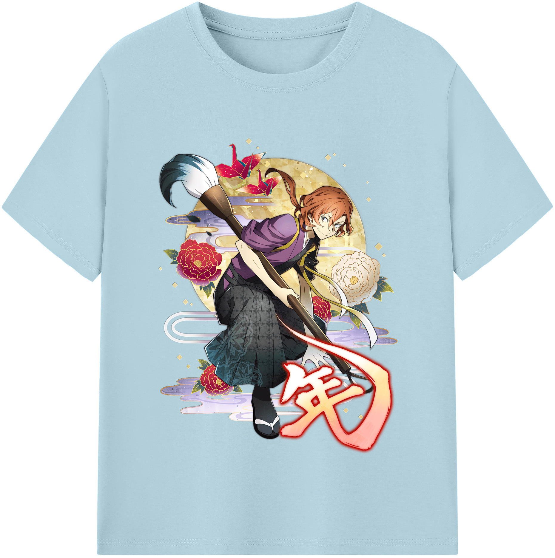 （画像用） 文豪ストレイドッグス Bungo Stray Dogs 綿100％半袖Tシャツ（フロントプリント）
